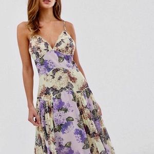 ASOS Midi Floral Dress - Burton Back - Size 14
